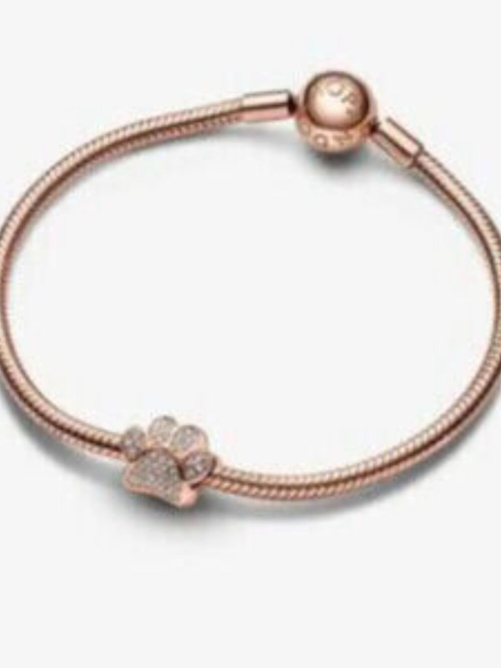 Pandora Sparkling Paw Print Charm - Picture 4 of 4